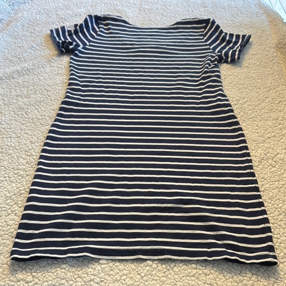 Joules Navy and White Striped Maxi Dress - Picture 4 of 5